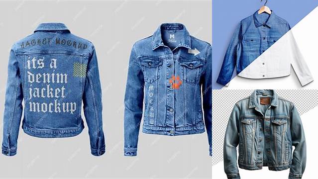 304+ Jean Jacket Mockup Mockup PSD