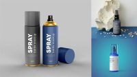 3042+ Spray Mockup Mockup PSD Free Download