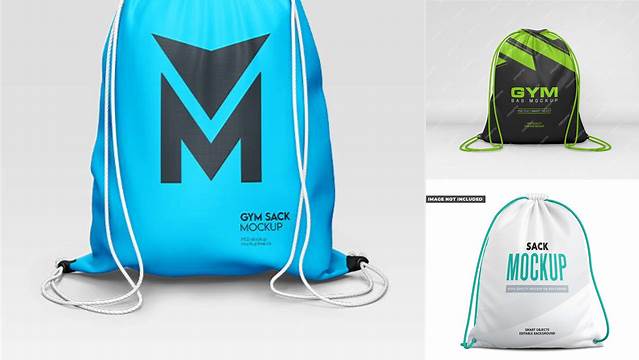 3044+ Gym Sack PSD Mockup Front View Download Now Free PSD Template