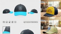 3046+ Baseball Cap PSD Mockup Half Side View Smart Design Template Free