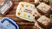 3047+ Lunch Box Mockup Free Premium Design Freebie