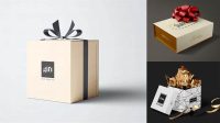 3048+ Matte Gift Box PSD Mockup Free PSD for Creatives