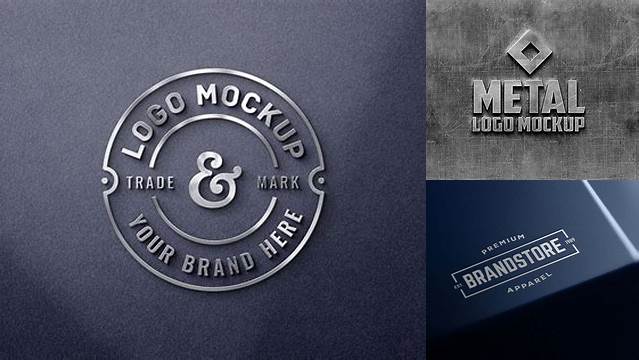 3048+ Metal Logo Mockup Psd Download Free