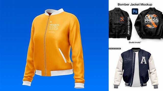 3048+ Mockup Jaket Bomber Psd Best for Showcase