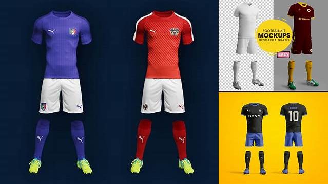 3049+ Mockup Uniforme De Futbol Free Creative Design