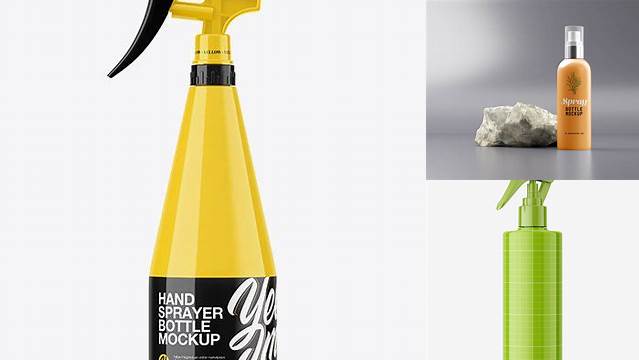 305+ Glossy Hand Sprayer Bottle PSD Mockup Unique High-Resolution Photoshop Mockup