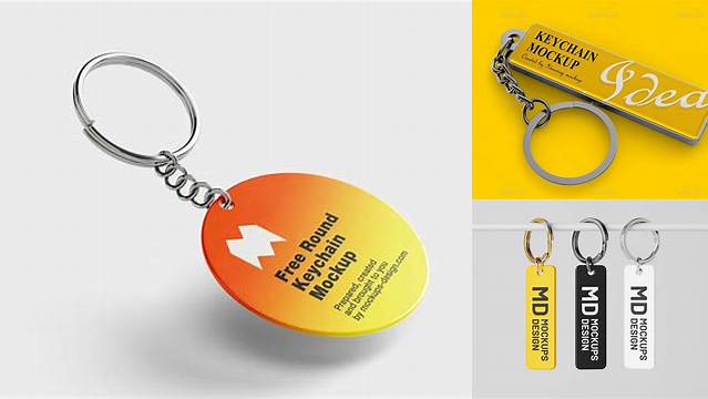 3052+ Keychain Mockup Free Best for Showcase