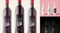 3054+ Ceramic Wine Bottle and Tube PSD Mockup Free Downloadable Graphic Resource