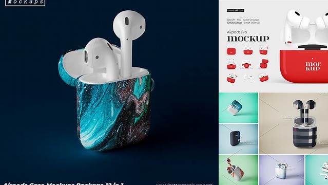 3056+ Airpods Mockup Best for Showcase