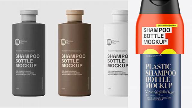 3056+ Matte Shampoo Bottle PSD Mockup Unique High-Resolution Design Freebie