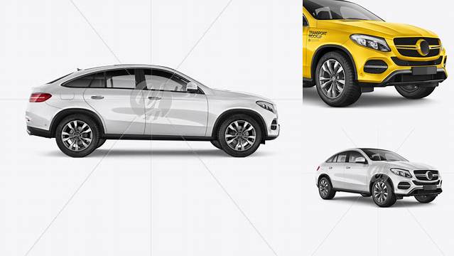 3058+ Mercedes-Benz GLE Coupe 2016 PSD Mockup Side view Digital Download