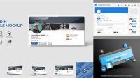 3060+ Linkedin Mockup High-End PSD Download