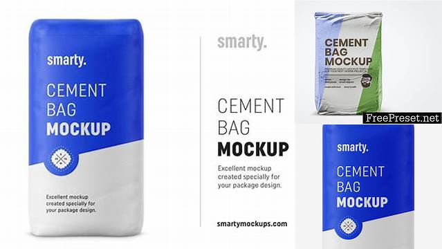 3063+ Cement Bag Mockup For Free Download