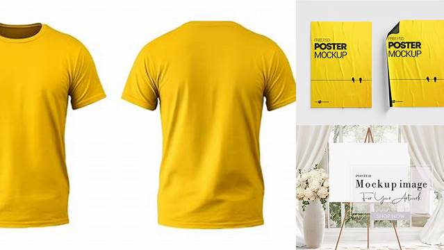 3065+ Yellow Images Free Mockup Include TIFF