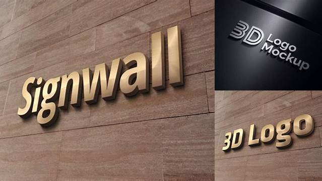 3067+ 3d Logo Mockup Online Free Elegant Free Template