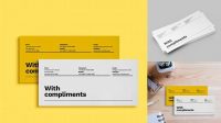 3070+ Compliment Slip Mockup Free PSD