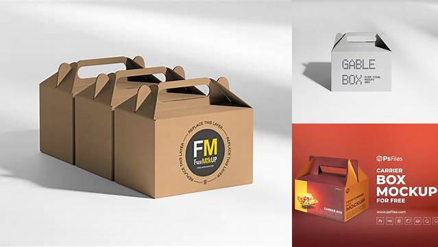 3074+ Gable Box Mockup Free Download Free Mockup Templates