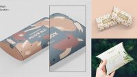 3079+ Textured Pillow Box PSD Mockup Top View Download Now Free PSD Template