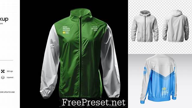 308+ Windbreaker Jacket Mockup Free Customizable Design Files