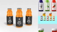 3082+ Glossy Juice Bottle PSD Mockup High-End Professional PSD Resources