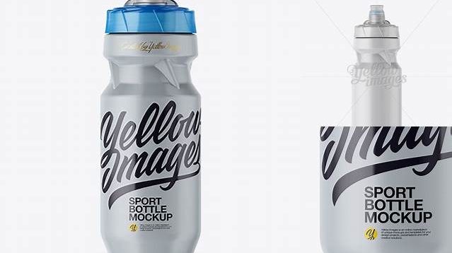 3086+ 610 ml Plastic Sport Bottle with Transparent Cap PSD Mockup Elegant Free Graphic Resource