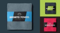 3092+ Sport Towel Mockup Include TIFF