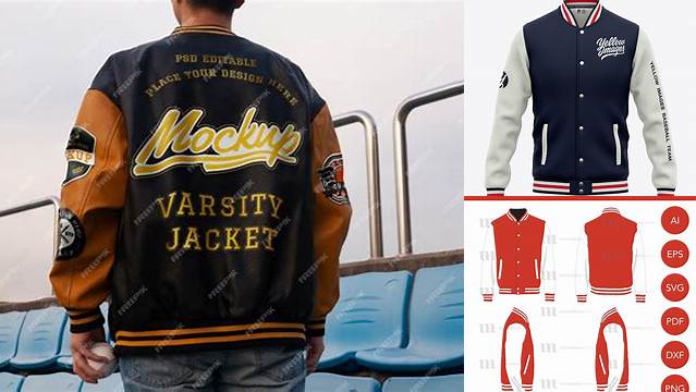 3093+ Varsity Jacket Mockup Free Download Digital Resource Free Download