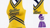 3100+ Cheerleader Top PSD Mockup Half Side View Best for Showcase