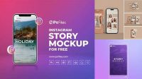 3100+ Instagram Story Mockup Free High Resolution