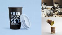 3101+ Opened Coffee Cup PSD Mockup Best for Showcase