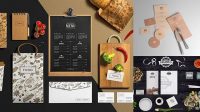 3109+ Restaurant Branding Mockup Advanced Photoshop Template