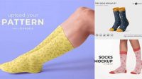 3112+ Long Socks Mockup Downloadable PSD Design Template