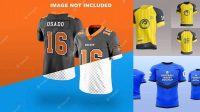 3116+ Football Jersey Mockup Psd Free Easy Editable