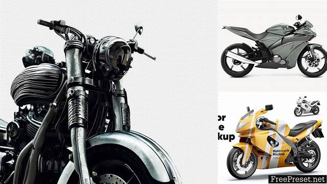 3117+ Motorcycle Mockup Premium PSD Freebie