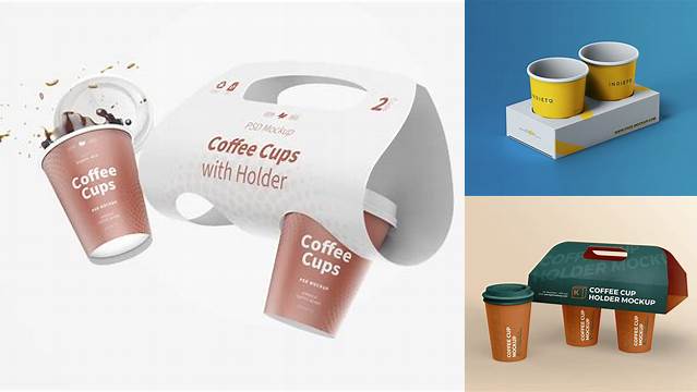 3121+ Coffee Cup With Holder Small Custom Mockup Graphic Design