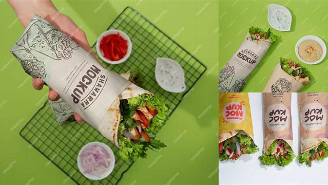 3122+ Shawarma Mockup PSD Download