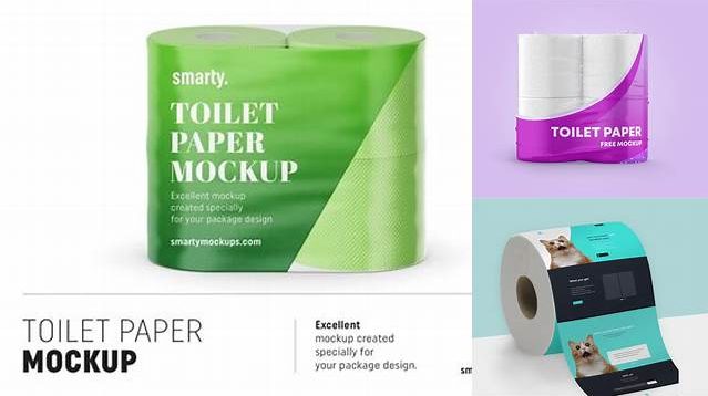 3122+ Toilet Paper Mockup Free Exclusive PSD Design Freebie