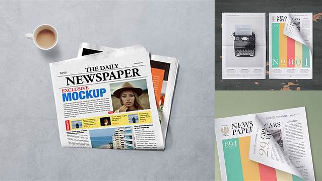 3123+ Newspaper Ad Mockup Free PSD