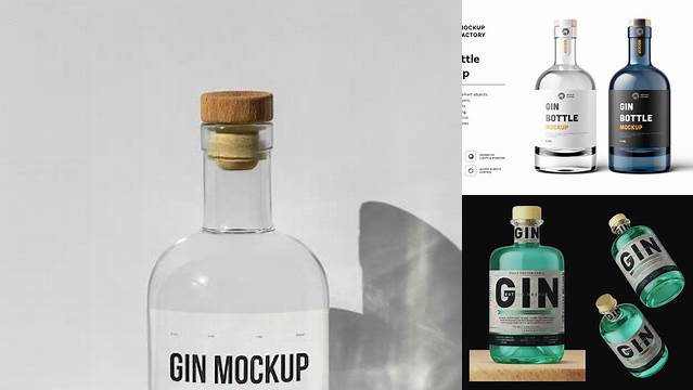 3125+ Gin Mockup Free Free PSD