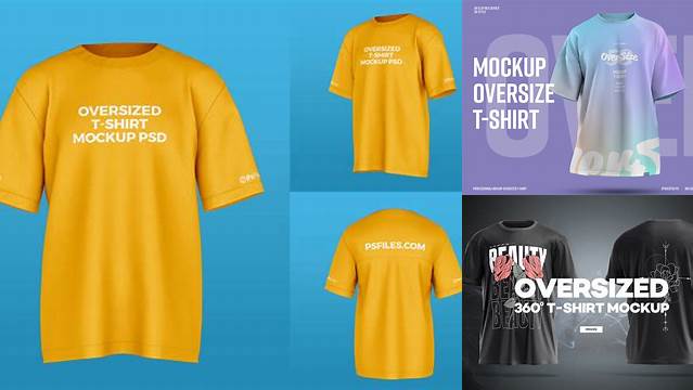 3139+ Oversize T Shirt Mockup Free PSD