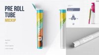 3139+ Pre Roll Tube Mockup Free PSD Free Download