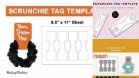 314+ Editable Free Printable Scrunchie Tag Template Creative Layered Design File