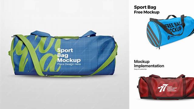 3141+ Sports Bag Mockup Free PSD