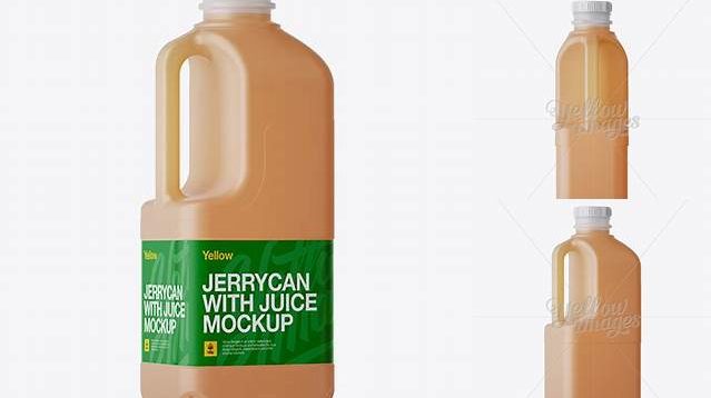 3146+ Frosted Plastic Juice Jug PSD Mockup Halfside Back View Custom Mockup Graphic Design