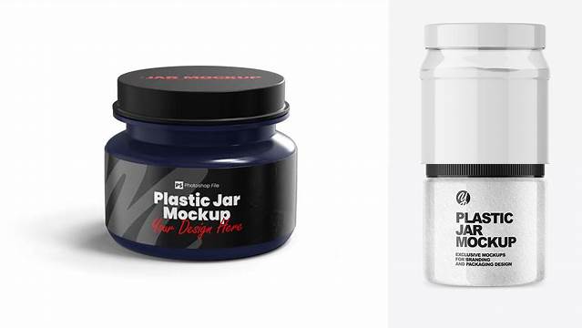 3146+ Transparent Plastic Jar Mockup Include TIFF