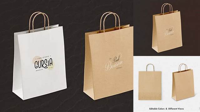 3150+ Glossy Paper Bag PSD Mockup Customizable Photoshop Template