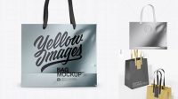 3150+ Metallic Bag Handles PSD Mockup Front & Top Views Download Free PSD