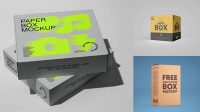 3151+ Paper Box PSD Mockup High-Angle Shot Digital Download