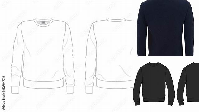 3157+ Men's Crew Neck Sweatshirt Front Half Side View Creative Free Photoshop Template