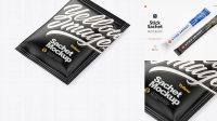 3157+ Textured Sachet PSD Mockup Half Side View High-Quality Creative PSD